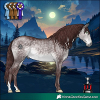 Horse Color:Platinum Chocolate Buckskin Dun 