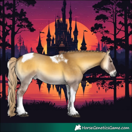 Horse Color:Chocolate Palomino Onyx Tobiano 