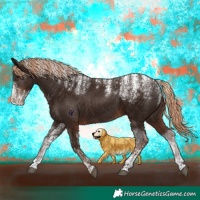 Horse Color:Powder White Liver Chestnut 