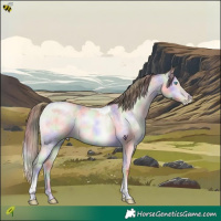 Horse Color:Nacre Buckskin Roan Pearl Dun Tobiano Brindle