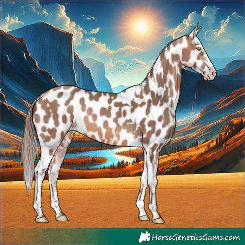 Horse Color:Amber Champagne Appaloosa  and Amber Champagne Appaloosa 