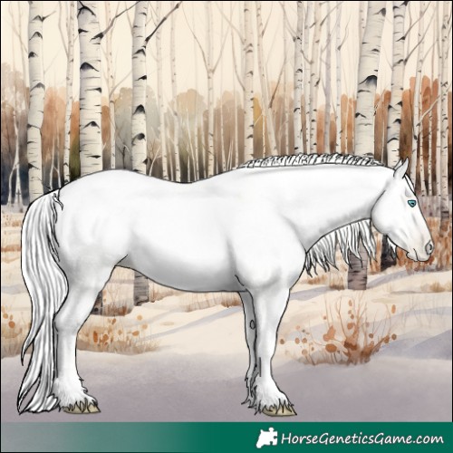 Horse Color:Gold Champagne Snowdrop Dun 
