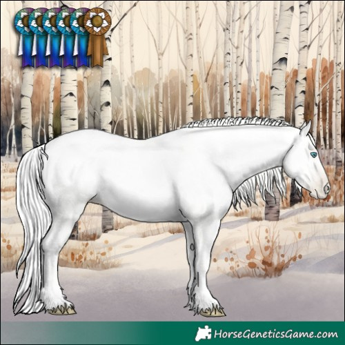 Horse Color:Gold Champagne Snowdrop Dun 