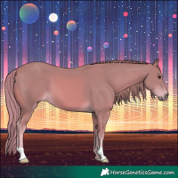 Horse Color:Watercolor Chestnut 