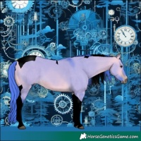 Horse Color:Void Watercolor Buckskin Dun Tobiano 