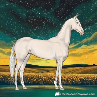 Horse Color:Cremello Tobiano
