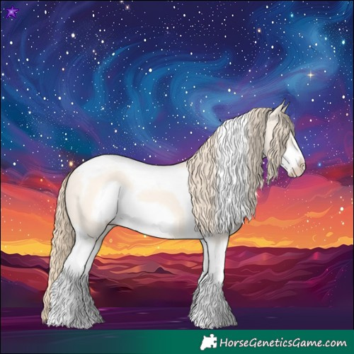 Horse Color:Perlino Dun Tobiano Frame 