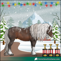 Horse Color:Powder White Silver Black Tobiano 