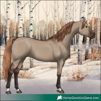 Horse Color:Liver Red Dun
