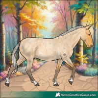Horse Color:Silver Buckskin Roan 