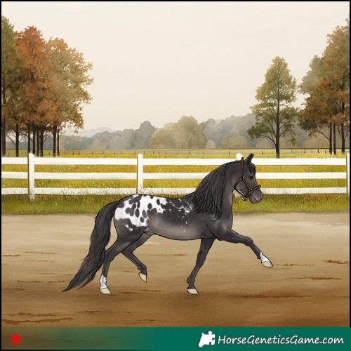 Horse Color:Platinum Smoky Black Blanket 