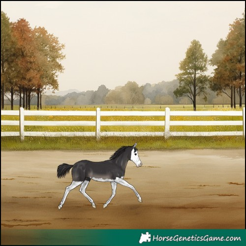 Horse Color:Platinum Smoky Black Splash 