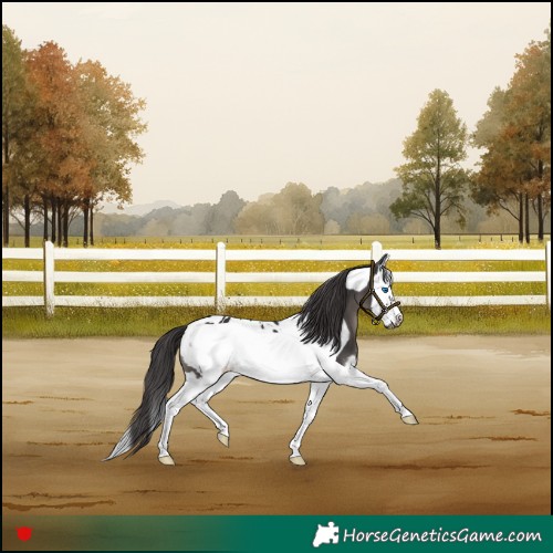 Horse Color:Smoky Black Splash Frame Blanket 