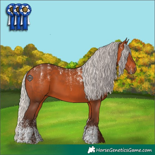 Horse Color:Powder White Silver Bay 