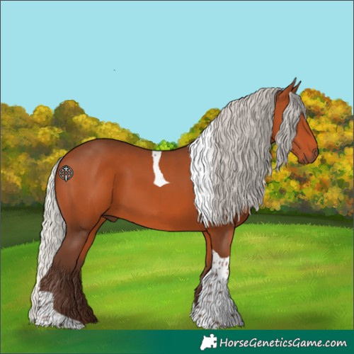 Horse Color:Silver Bay Tobiano 