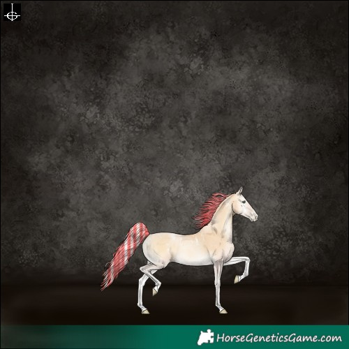 Horse Color:Powder White Painted Silver Buckskin Pearl Onyx 