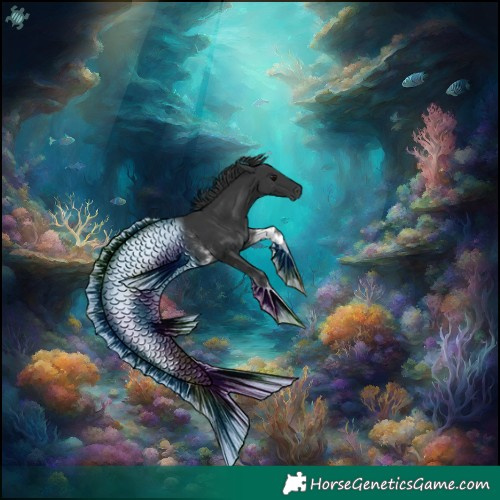 Horse Color:White Spotted Black