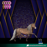 Horse Color:Silver Brown Dun Sabino Rabicano 