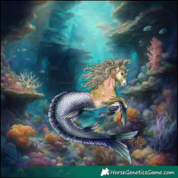 Horse Color:Powder White Watercolor White Spotted Silver Blue Onyx 