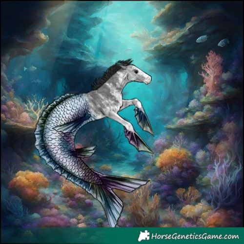 Horse Color:White Spotted Blue Roan 