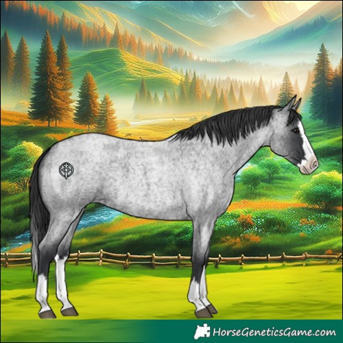 Horse Color:Blue Roan Splash 