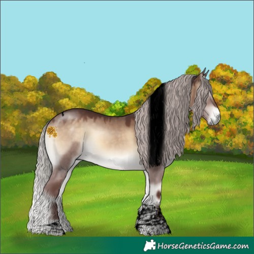 Horse Color:Void Chocolate Silver Brown Onyx Tobiano 