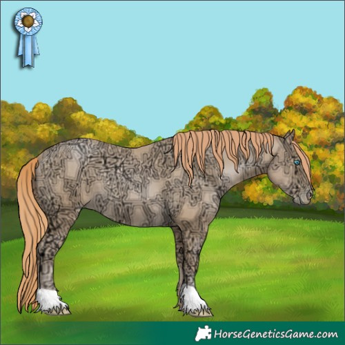 Horse Color:Chocolate Buckskin Ice Pearl 