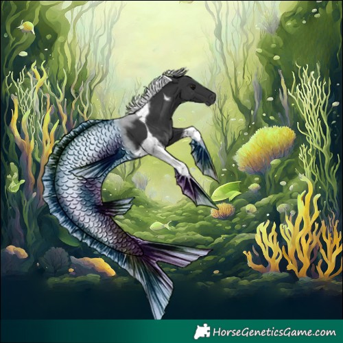 Horse Color:Black Tobiano 