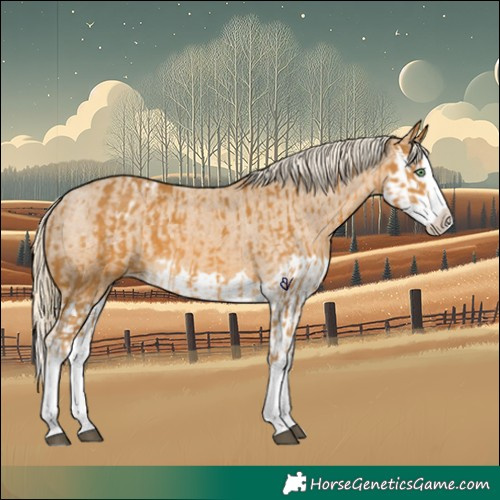 Horse Color:Palomino Splash  and Palomino Splash Appaloosa 