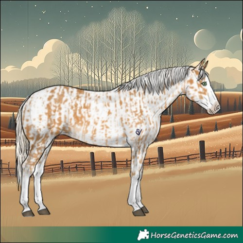 Horse Color:Palomino Splash  and Palomino Splash Varnish 