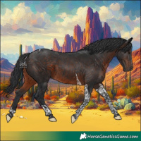Horse Color:Brown Tobiano 