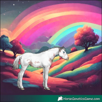 Horse Color:White Spotted Liver Chestnut Ice Splash Tobiano Frame 