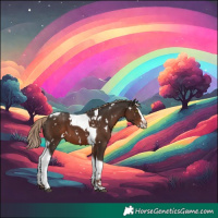 Horse Color:White Spotted Liver Chestnut Splash Tobiano