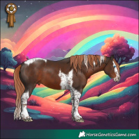 Horse Color:Liver Chestnut Splash Tobiano 