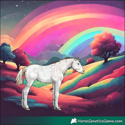 Horse Color:White Spotted Bay Ice Pearl Sabino Splash Appaloosa 