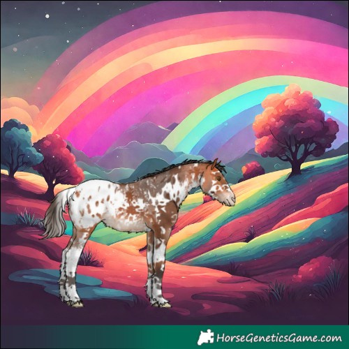 Horse Color:White Spotted Bay Sabino Splash Appaloosa 