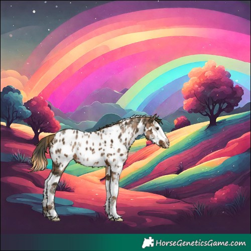 Horse Color:Plaid  White Spotted Liver Chestnut Splash Appaloosa 