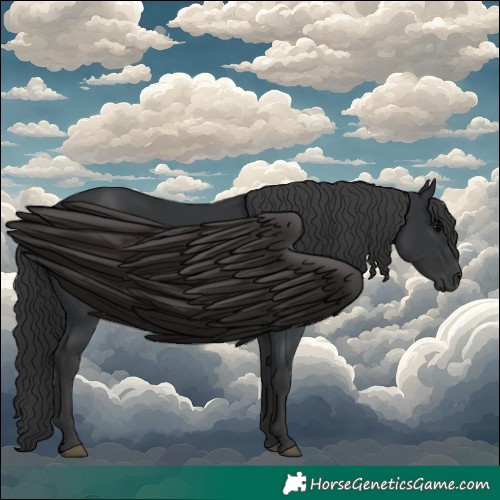 Horse Color:White Spotted Black 