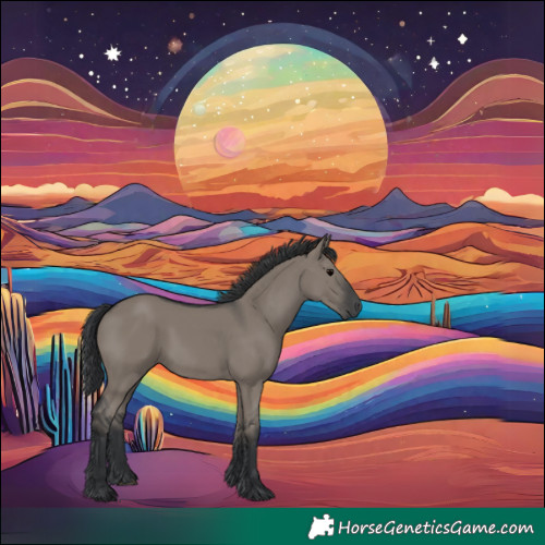 Horse Color:Grullo 