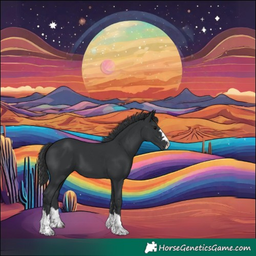Horse Color:Black 
