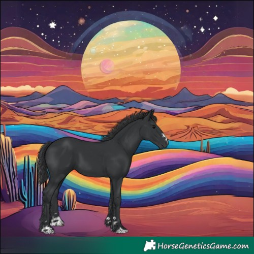 Horse Color:Black 