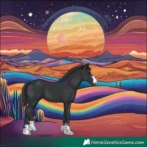 Horse Color:Black 