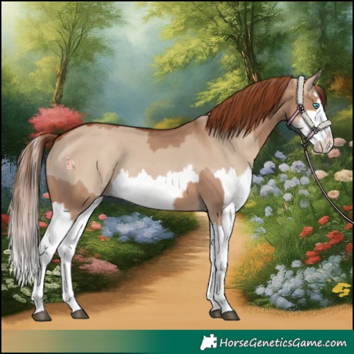 Horse Color:Red Dun Splash  and Red Dun Splash 