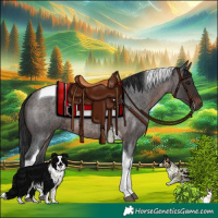 Horse Color:Brown Roan Tobiano 