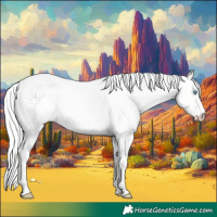 Horse Color:Cremello Roan Dun 