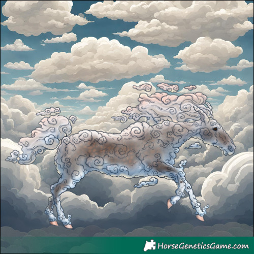 Horse Color:White Spotted Silver Brown