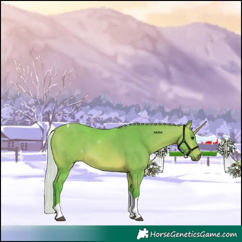 Horse Color:Watercolor Silver Bay Tobiano 