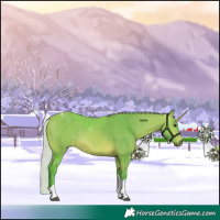 Horse Color:Watercolor Silver Bay Tobiano 