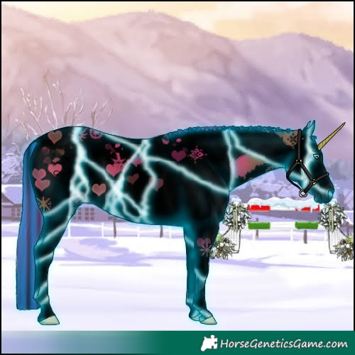 Horse Color:Void Painted Thunderstruck Bay Splash Tobiano 