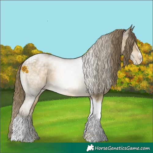 Horse Color:Buckskin Snowdrop Tobiano Varnish 